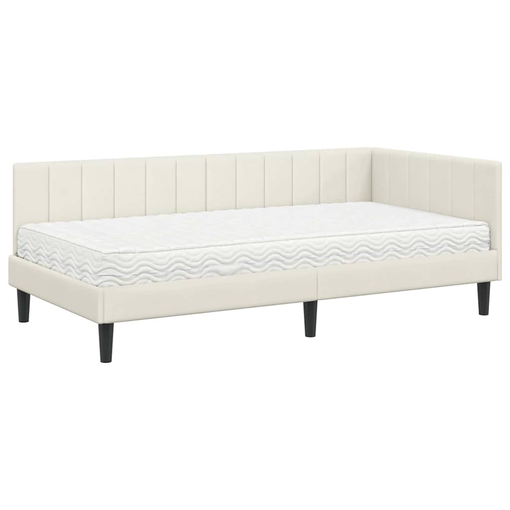 Hoekbedframe Met Matras Met Matras 2 Pcs Fluweel 90 x 200 cm