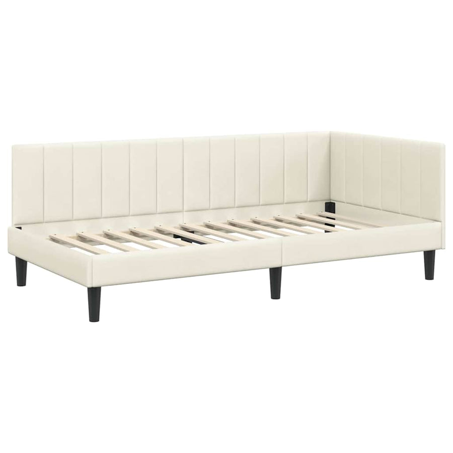Hoekbedframe Met Matras Met Matras 2 Pcs Fluweel 90 x 200 cm