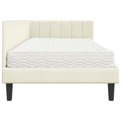 Hoekbedframe Met Matras Met Matras 2 Pcs Fluweel 90 x 200 cm