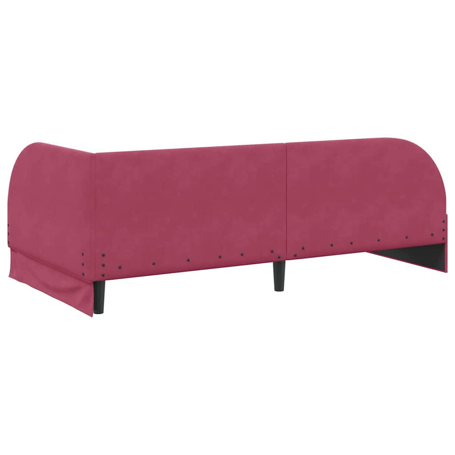 Hoekbedframe met Matras met hoofdeinde 2 pcs Groen Fluweel
