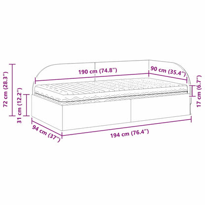Hoekbedframe met Matras met hoofdeinde 2 pcs Turquoise Fluweel