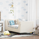 Peuterbedframe 70x140 cm crème schapenstof
