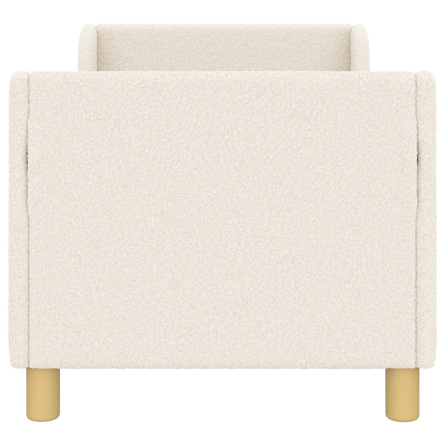 Peuterbedframe met hoofdbord Crème 70 x 140 cm Schapenstof