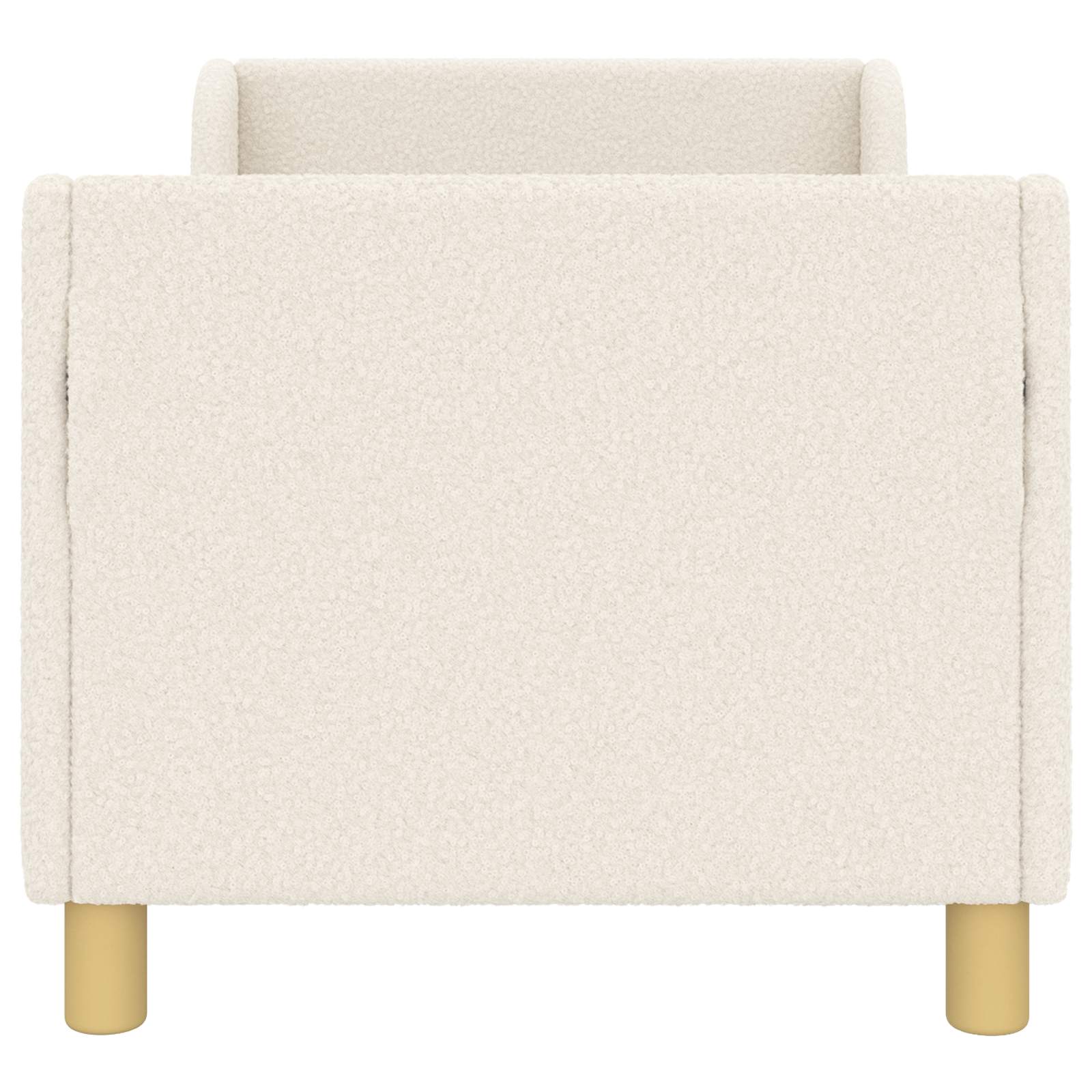 Peuterbedframe met hoofdbord Crème 70 x 140 cm Schapenstof