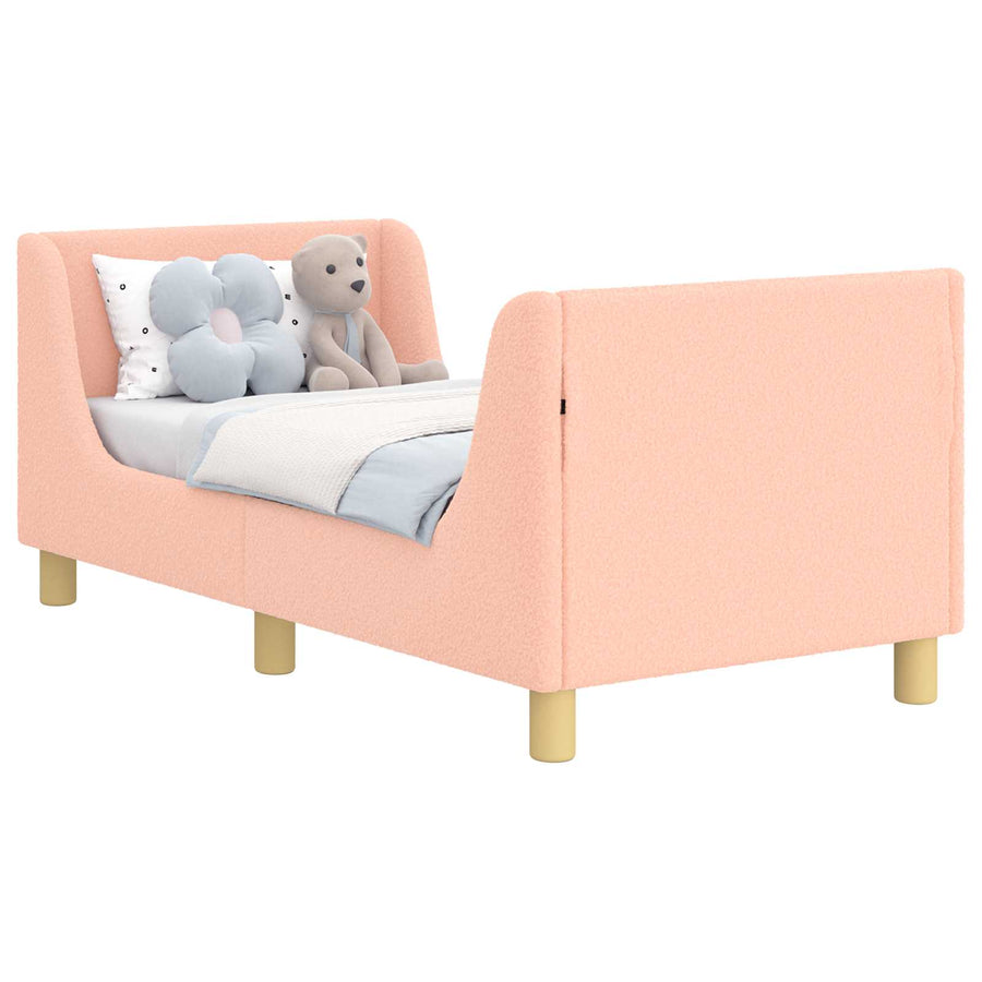 Peuterbedframe met hoofdbord Roze 70 x 140 cm Schapenstof