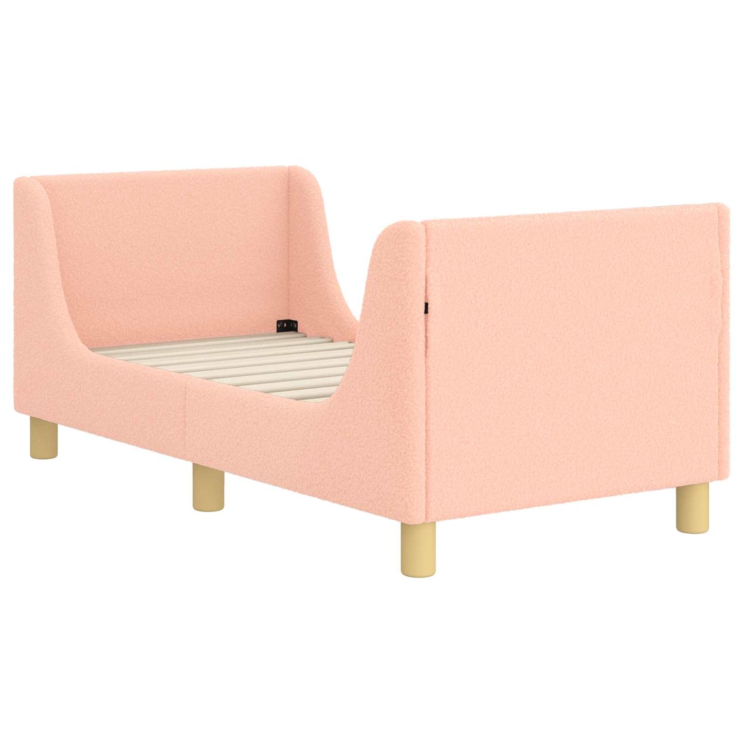 Peuterbedframe met hoofdbord Roze 70 x 140 cm Schapenstof