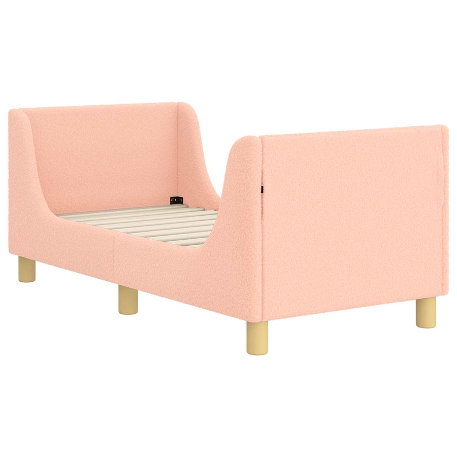 Peuterbedframe met hoofdbord Roze 70 x 140 cm Schapenstof