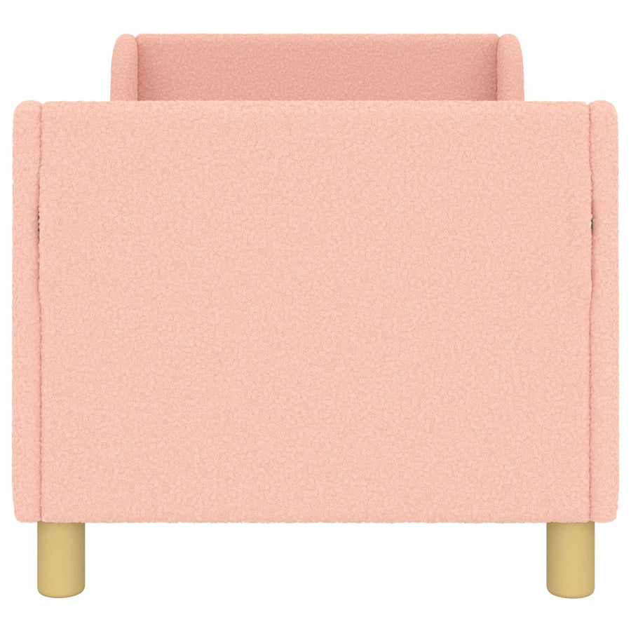 Peuterbedframe met hoofdbord Roze 70 x 140 cm Schapenstof