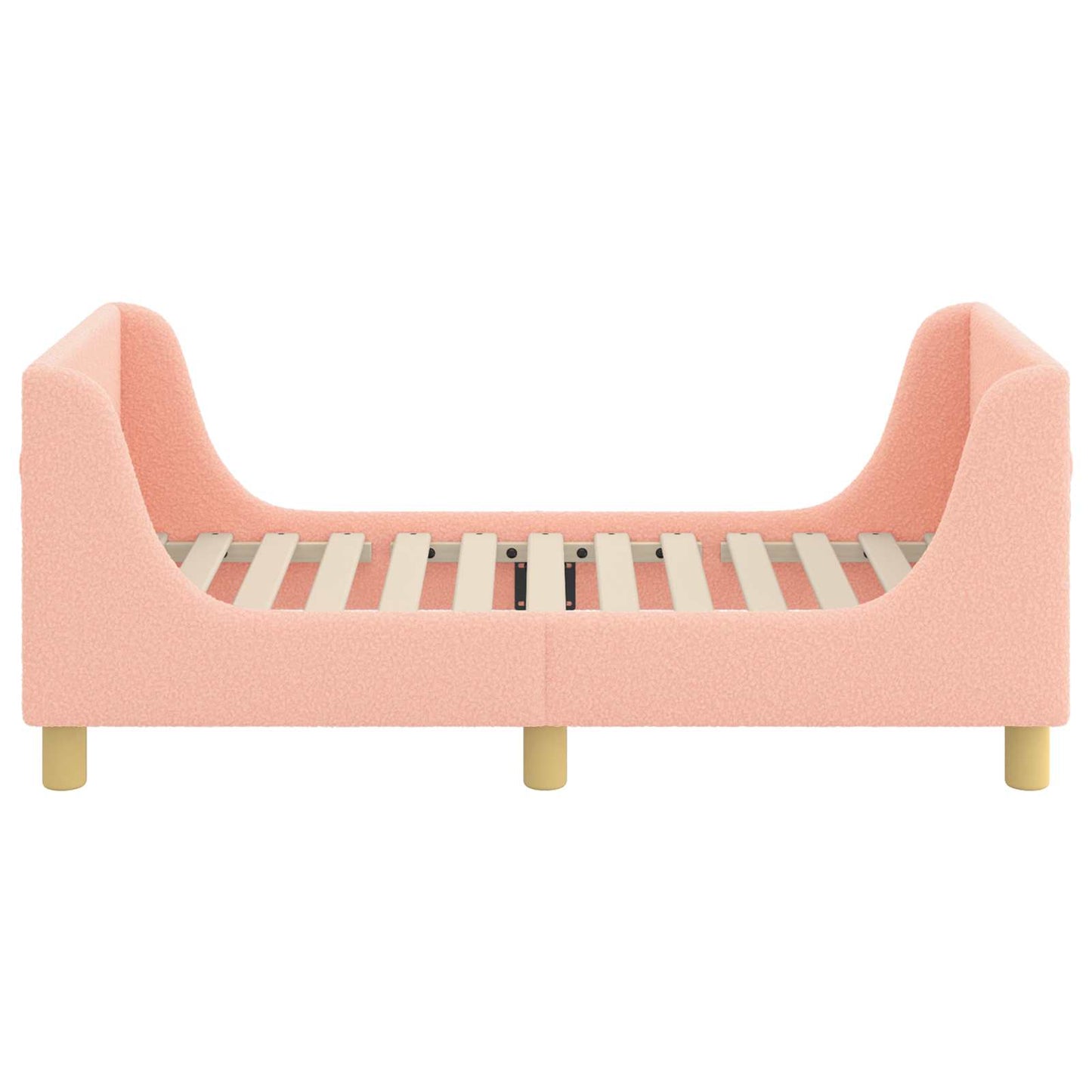Peuterbedframe met hoofdbord Roze 70 x 140 cm Schapenstof