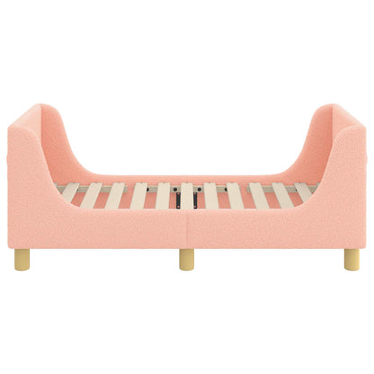 Peuterbedframe met hoofdbord Roze 70 x 140 cm Schapenstof
