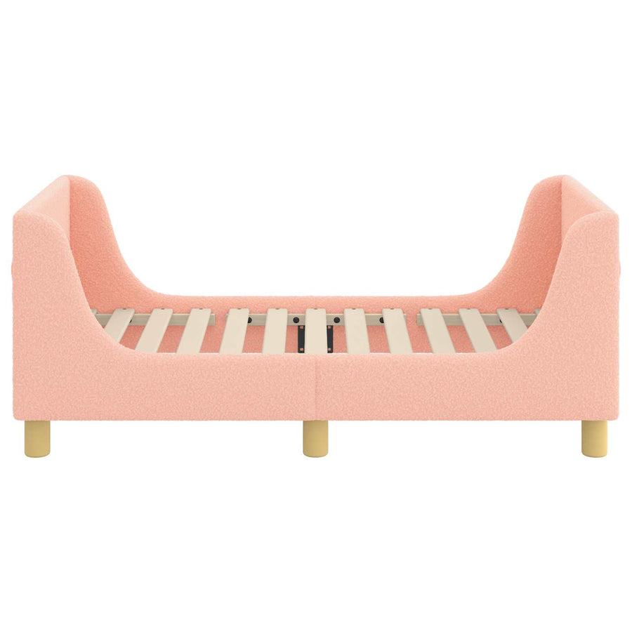 Peuterbedframe met hoofdbord Roze 70 x 140 cm Schapenstof
