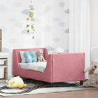 Peuterbedframe 70x140 cm roze fluweel