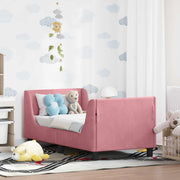 Peuterbedframe 70x140 cm roze fluweel