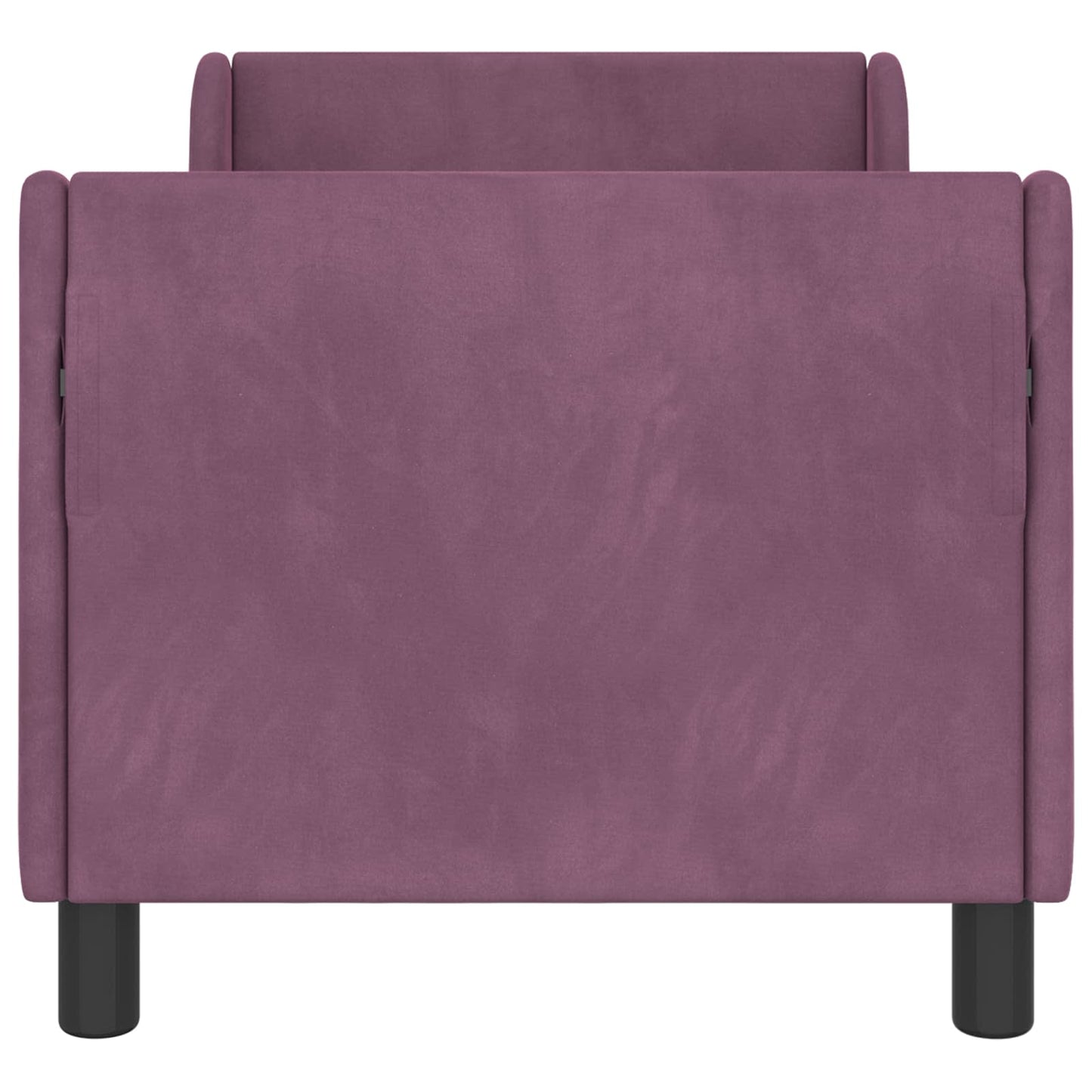 Peuterbedframe met hoofdbord Paars 70 x 140 cm Fluweel