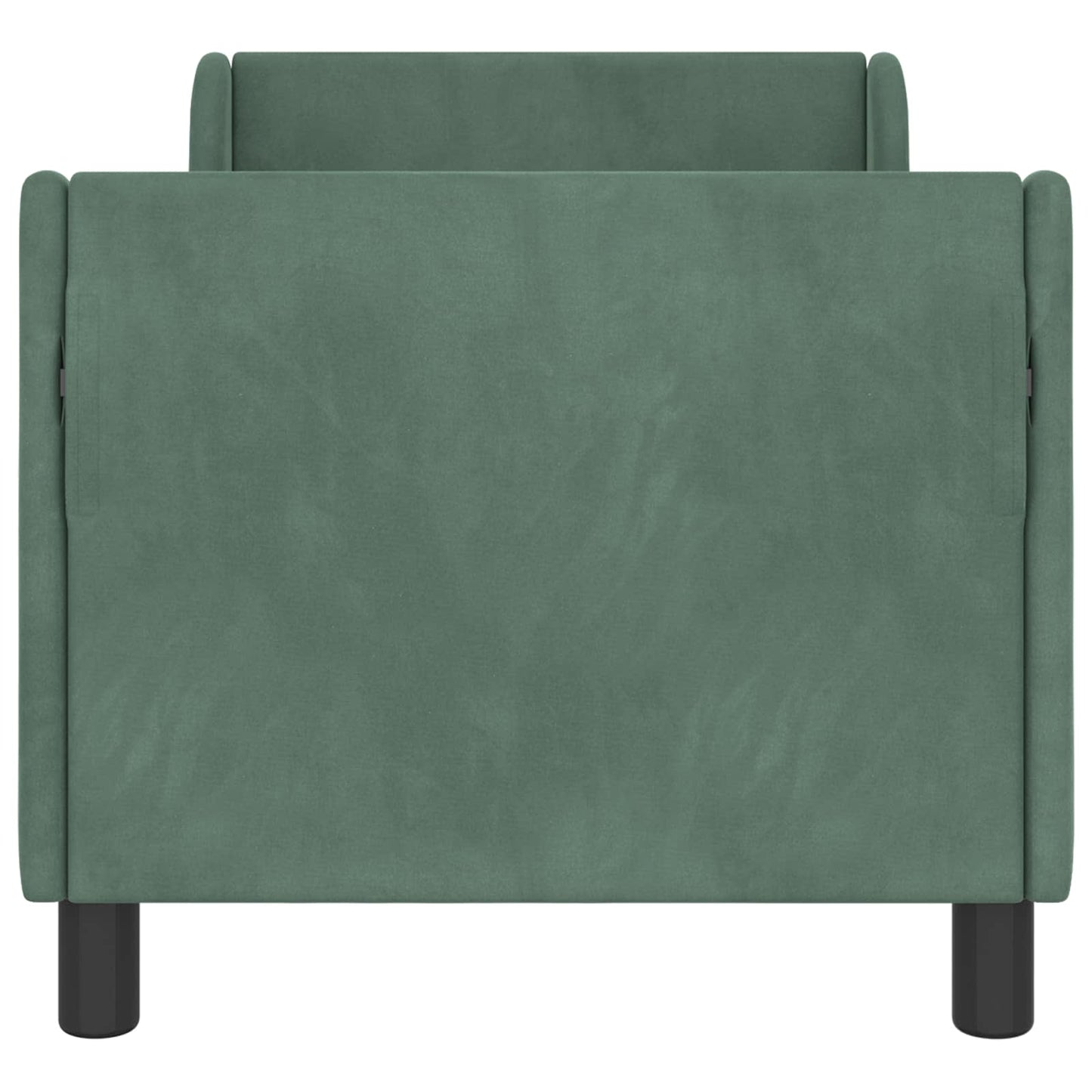Peuterbedframe met hoofdbord Zeegroen 70 x 140 cm Fluweel