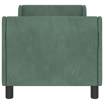 Peuterbedframe met hoofdbord Zeegroen 70 x 140 cm Fluweel