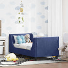 Peuterbed 70x140 cm politieblauw fluweel