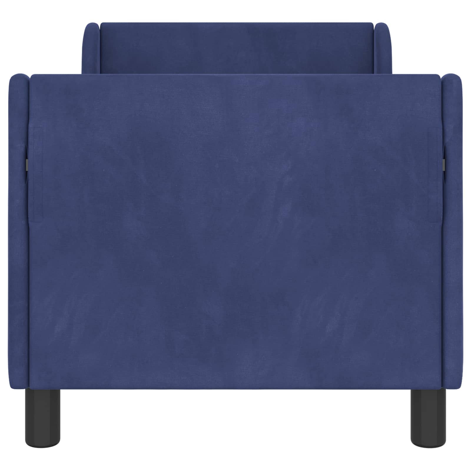 Peuterbedframe met hoofdbord Politieblauw 70 x 140 cm Fluweel