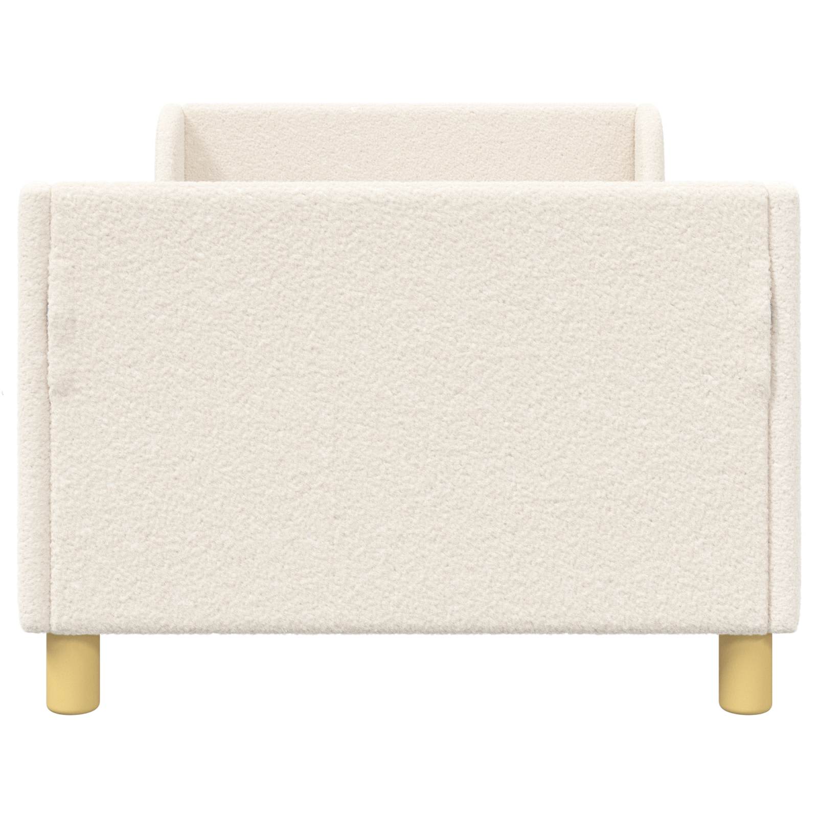 Bedframe voor kinderen met hoofdbord Crèmekleurig 80 x 160 cm