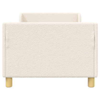 Bedframe voor kinderen met hoofdbord Crèmekleurig 80 x 160 cm