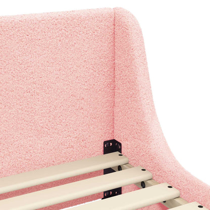 Bedframe voor kinderen met hoofdbord Roze 80 x 160 cm
