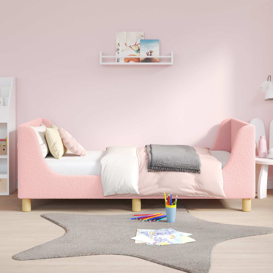 Bedframe voor kinderen met hoofdbord Roze 80 x 160 cm