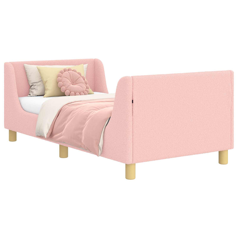 Bedframe voor kinderen met hoofdbord Roze 80 x 160 cm