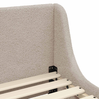 Bedframe voor kinderen met hoofdbord Lichtgrijs 80 x 160 cm