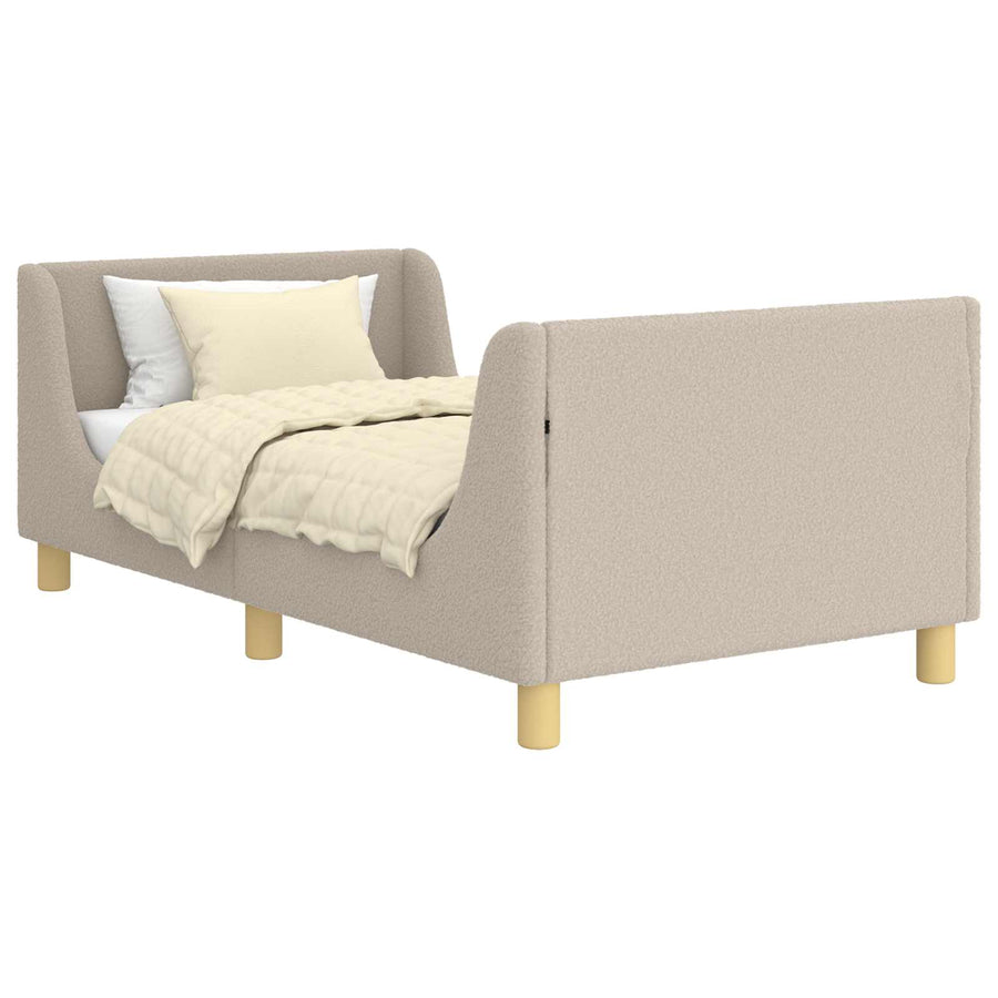 Bedframe voor kinderen met hoofdbord Lichtgrijs 80 x 160 cm