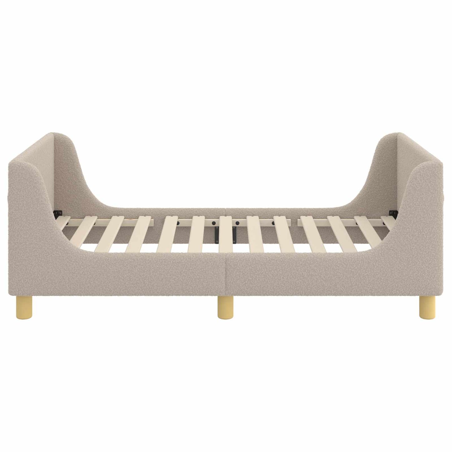 Bedframe voor kinderen met hoofdbord Lichtgrijs 80 x 160 cm