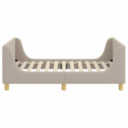 Bedframe voor kinderen met hoofdbord Lichtgrijs 80 x 160 cm