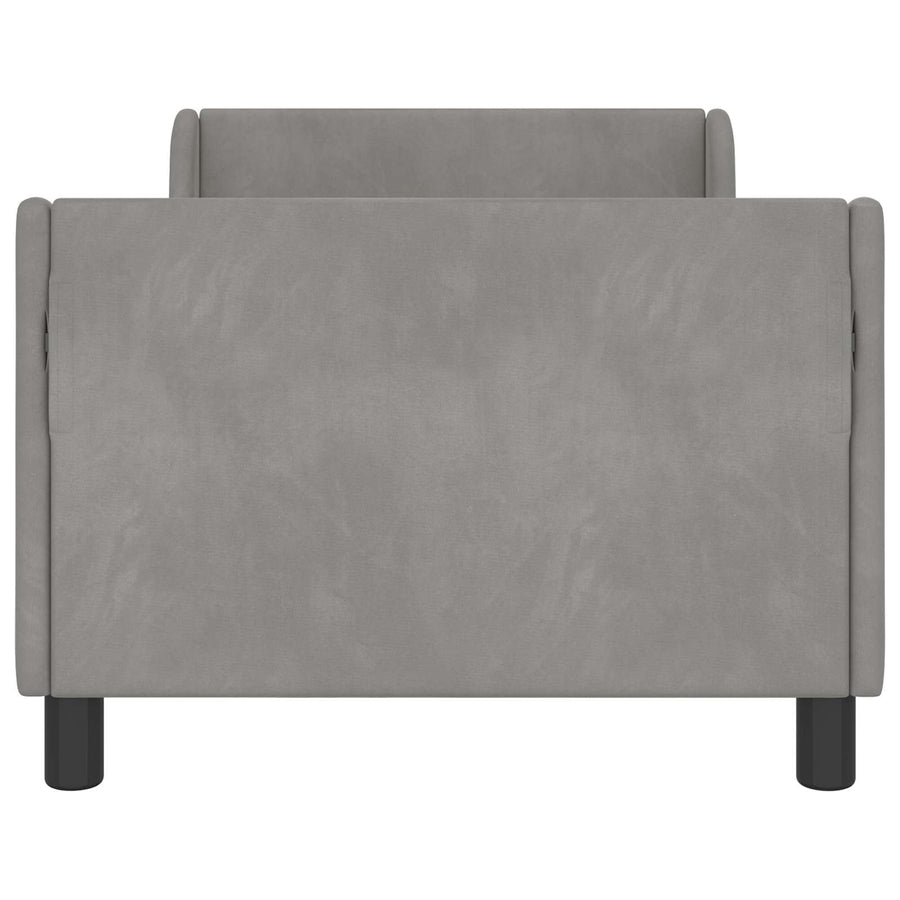Bedframe voor kinderen met hoofdbord Lichtgrijs 80 x 160 cm