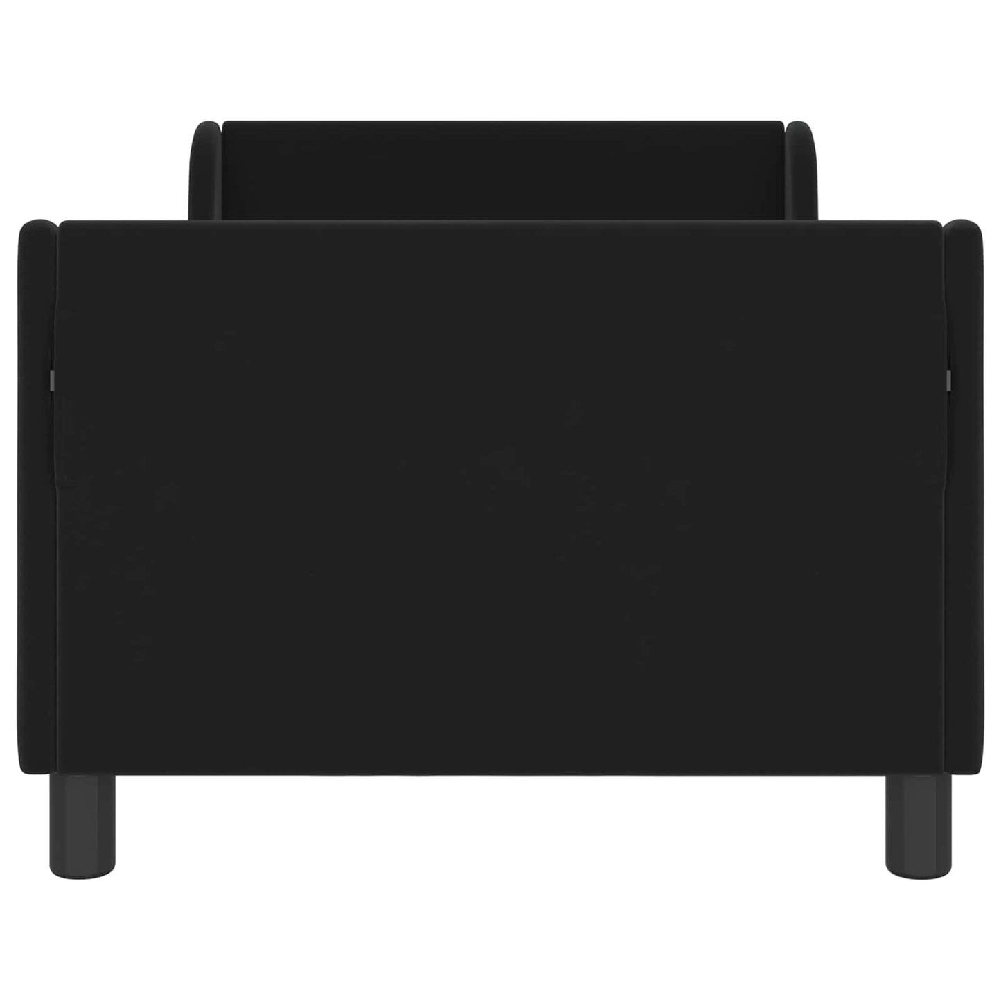 Bedframe voor kinderen met hoofdbord Zwart 80 x 160 cm Fluweel
