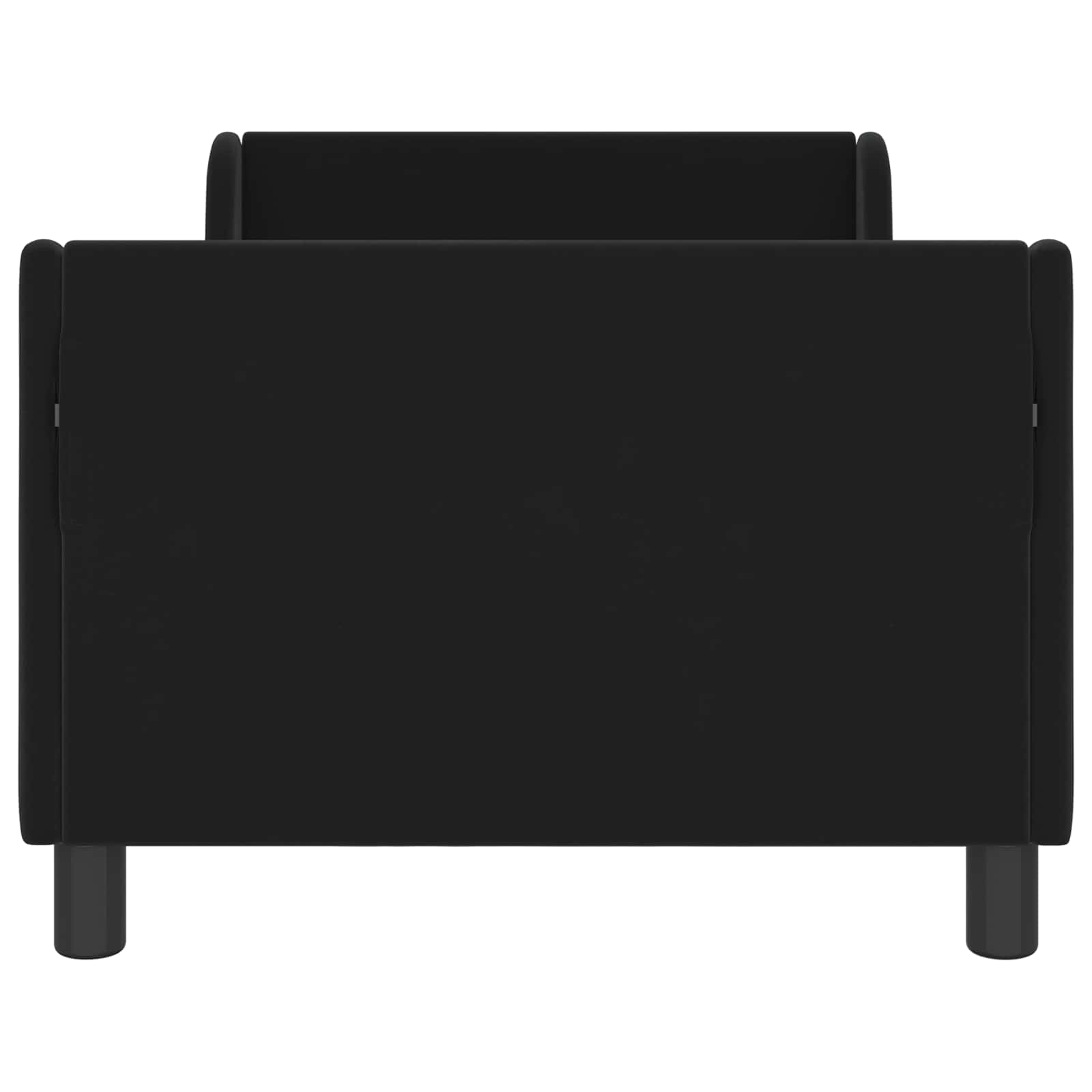 Bedframe voor kinderen met hoofdbord Zwart 80 x 160 cm Fluweel