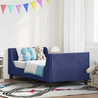 Kinderbedframe 80x160 cm politieblauw bewerkt hout
