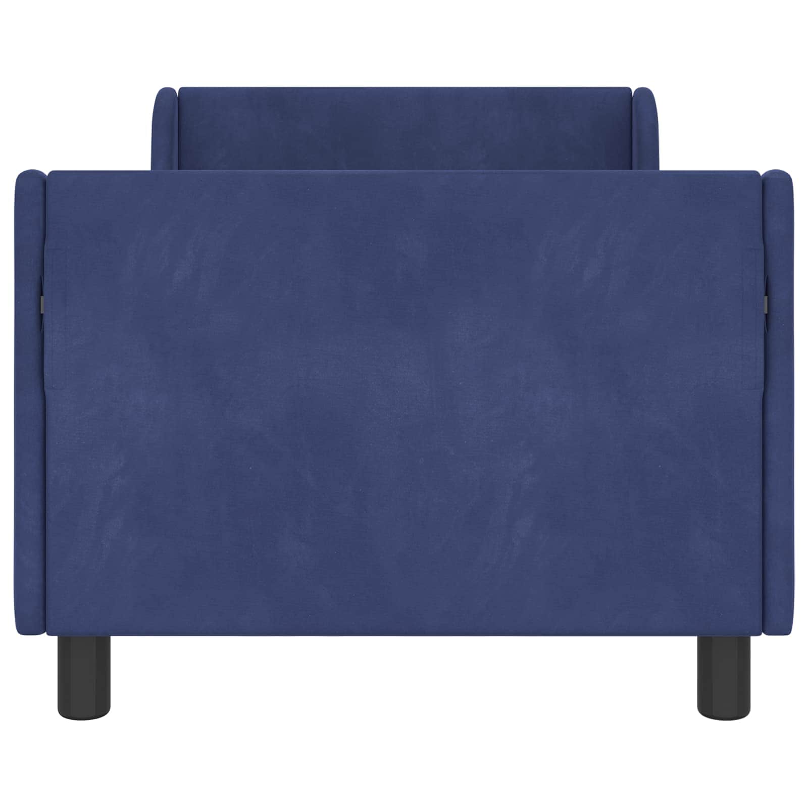 Bedframe voor kinderen met hoofdbord Politieblauw 80 x 160 cm