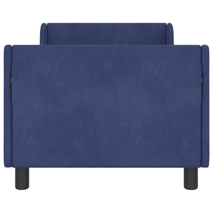 Bedframe voor kinderen met hoofdbord Politieblauw 80 x 160 cm