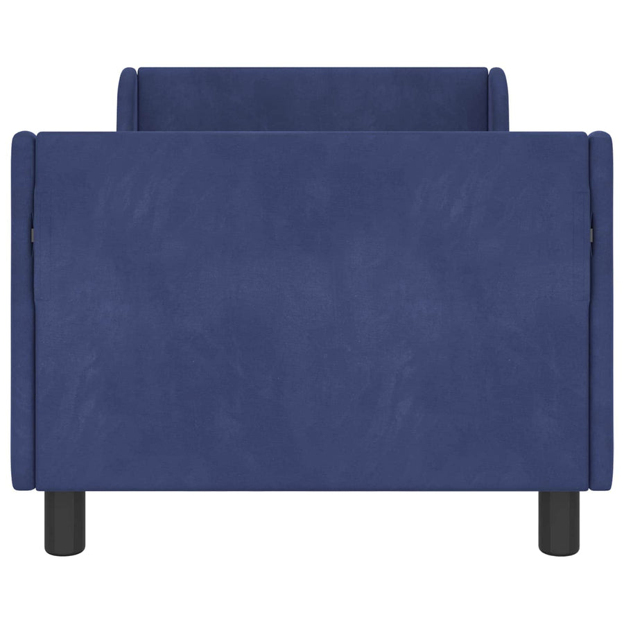 Bedframe voor kinderen met hoofdbord Politieblauw 80 x 160 cm