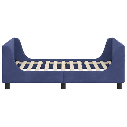 Bedframe voor kinderen met hoofdbord Politieblauw 80 x 160 cm