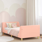 Kinderbedframe roze 80x200 cm met hoofdbord