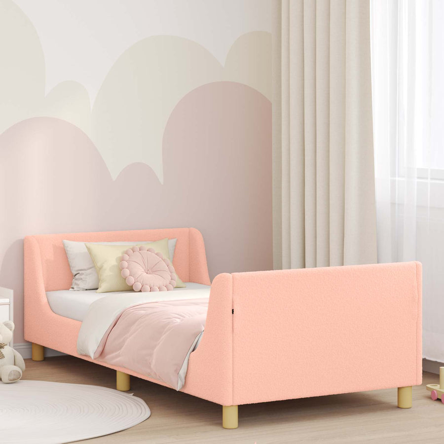 Bedframe voor kinderen met hoofdbord Roze 80 x 200 cm
