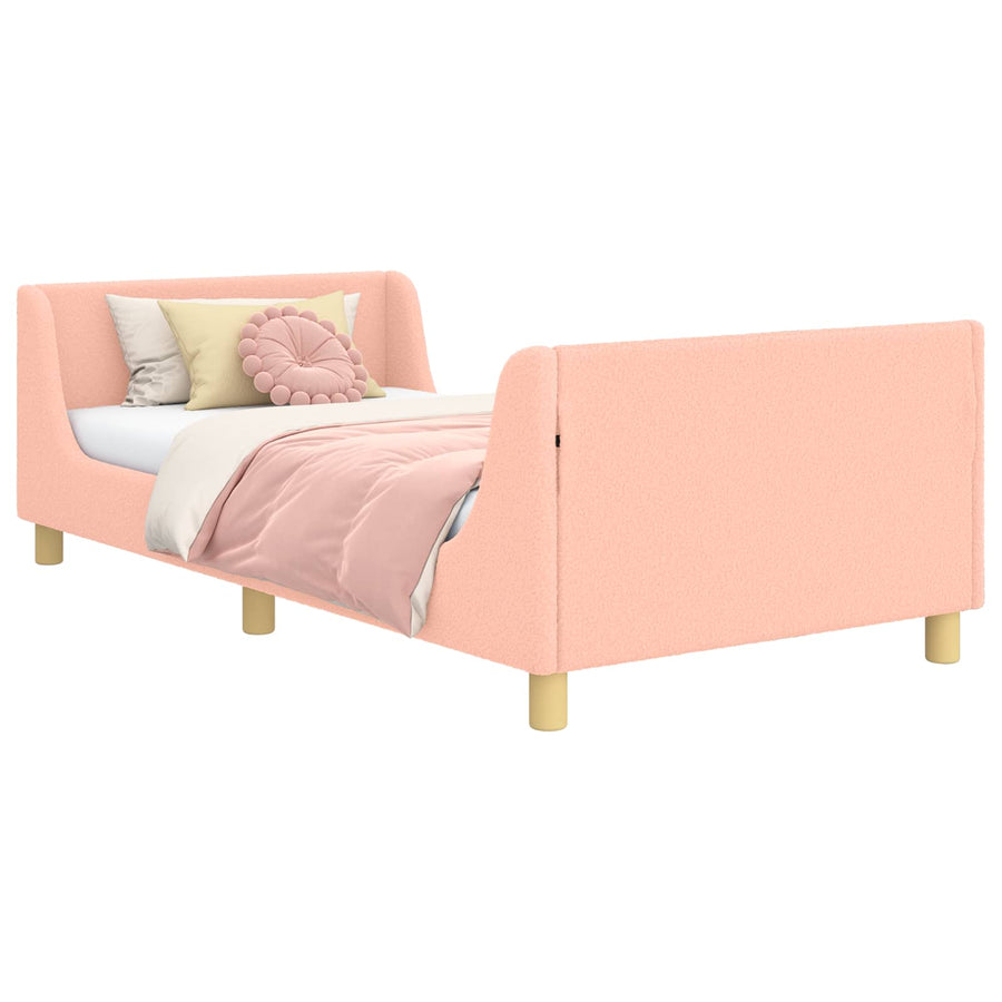 Bedframe voor kinderen met hoofdbord Roze 80 x 200 cm