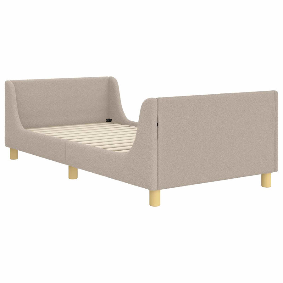 Bedframe voor kinderen met hoofdbord Lichtgrijs 80 x 200 cm