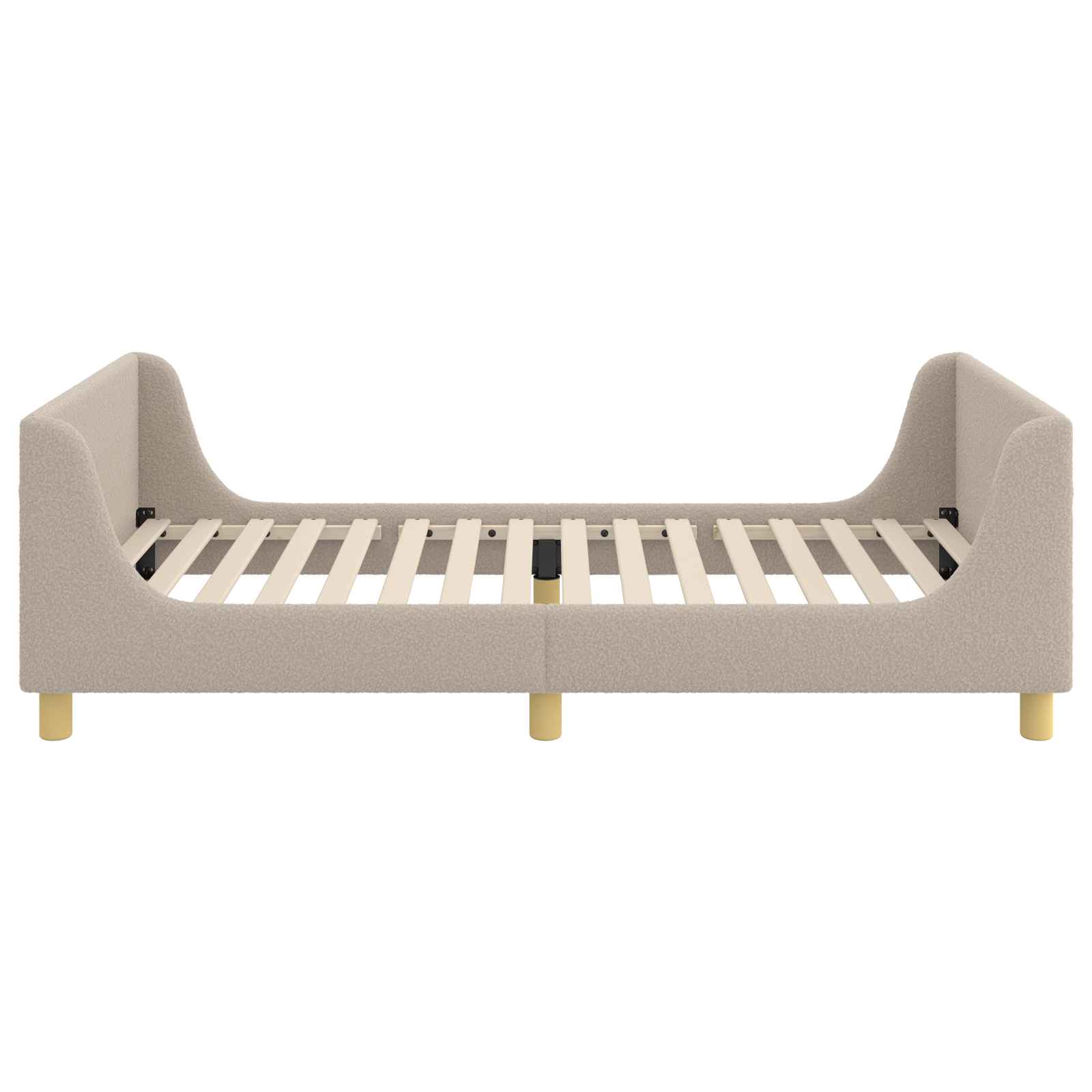 Bedframe voor kinderen met hoofdbord Lichtgrijs 80 x 200 cm