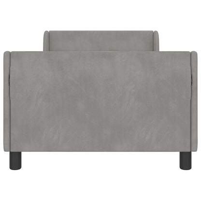 Bedframe voor kinderen met hoofdbord Lichtgrijs 80 x 200 cm