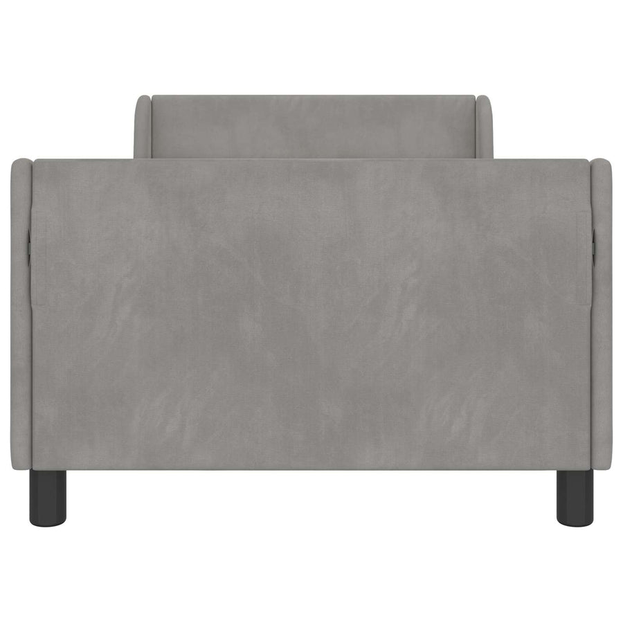 Bedframe voor kinderen met hoofdbord Lichtgrijs 80 x 200 cm