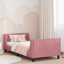 Bedframe voor kinderen met hoofdbord Roze 80 x 200 cm Fluweel