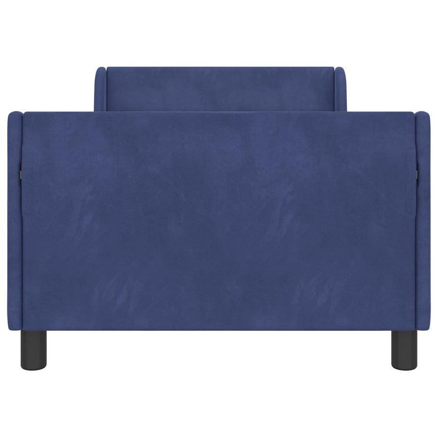Bedframe voor kinderen met hoofdbord Politieblauw 80 x 200 cm