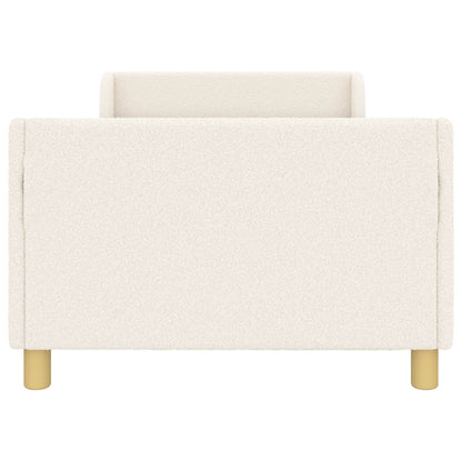 Bedframe voor kinderen met hoofdbord Crème 90 x 190 cm