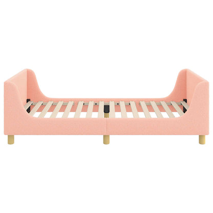 Bedframe voor kinderen met hoofdbord Roze 90 x 190 cm